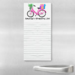Aangepaste aanbiedingen voor racewinkels in fietse magnetisch notitieblok<br><div class="desc">Maak uw boodschappenlijstjes in stijl met dit aanpasbare boodschappenwagentje notitieblok. Verander de tekst aan uw behoeften. De hand getrokken lijnen geven u ergens te schrijven maar u kunt schrappen als u verkiest. Bekijk mijn winkel voor meer!</div>