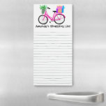 Aangepaste aanbiedingen voor racewinkels in fietse magnetisch notitieblok<br><div class="desc">Maak uw boodschappenlijstjes in stijl met dit aanpasbare boodschappenwagentje notitieblok. Verander de tekst aan uw behoeften. De hand getrokken lijnen geven u ergens te schrijven maar u kunt schrappen als u verkiest. Bekijk mijn winkel voor meer!</div>