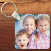 Aangepaste aandenken familiefoto sleutelhanger (Voorkant)