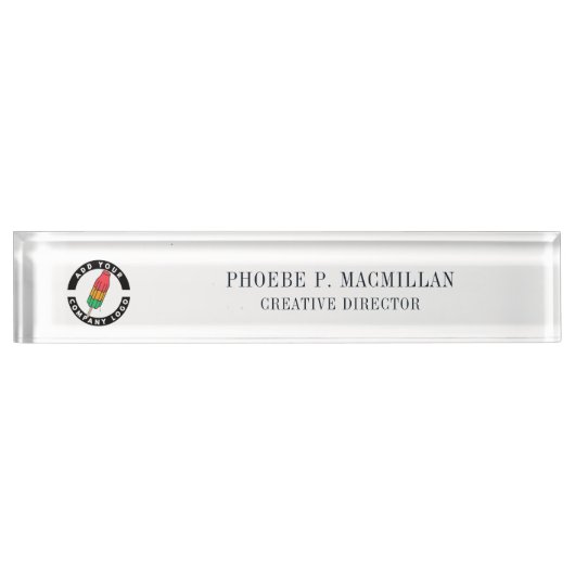 Aangepaste aanduiding voor Logo Naambordje (Voorkant)