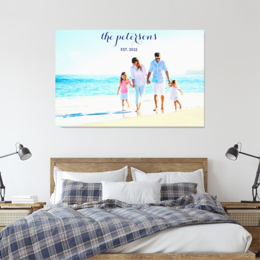 Aangepaste aaneengeschakelde aaneenschakeling foto canvas afdruk (Insitu (Slaapkamer))