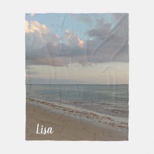 Aangepaste aaneenschakeling foto's bevestigen fleece deken (Voorkant)