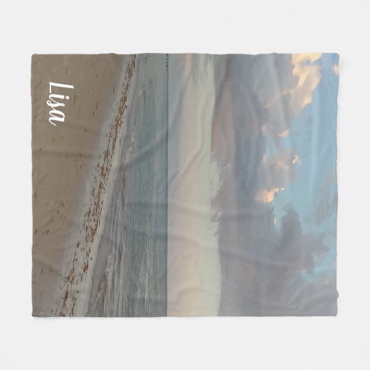 Aangepaste aaneenschakeling foto's bevestigen fleece deken (Voorkant (Horizontaal))