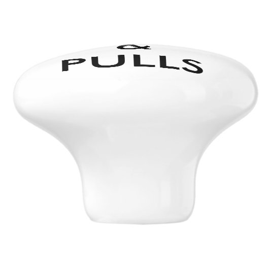 Aangepaste, aangepaste bak, kast of deurknop keramische knop (Zijkant)