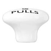 Aangepaste, aangepaste bak, kast of deurknop keramische knop (Zijkant)