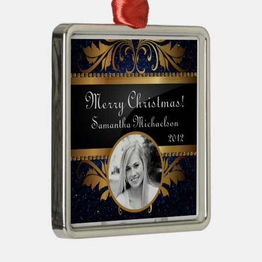 Aangepaste aangepaste blauwglitterreeks voor sierd metalen ornament (Rechts)