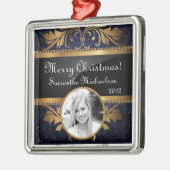 Aangepaste aangepaste blauwglitterreeks voor sierd metalen ornament (Links)