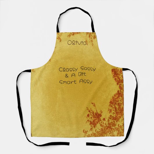 Aangepaste aangepaste classy maken een beetje slim schort (Voorkant)