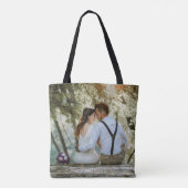 Aangepaste aangepaste foto dubbelzijdig tote bag (Achterkant)