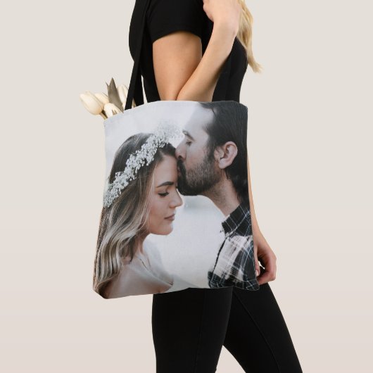 Aangepaste aangepaste foto dubbelzijdig tote bag (Dichtbij)