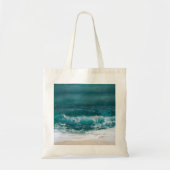 Aangepaste aangepaste foto Modern legant Beach Tote Bag (Voorkant)