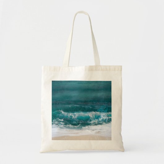 Aangepaste aangepaste foto Modern legant Beach Tote Bag (Voorkant)