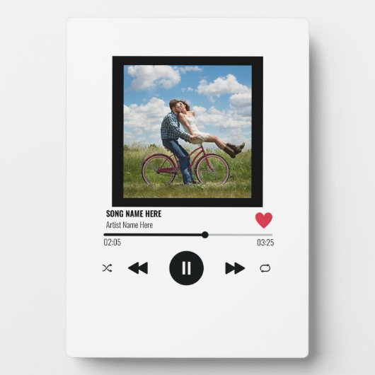 Aangepaste, aangepaste foto van ons lied fotoplaat (voorkant)