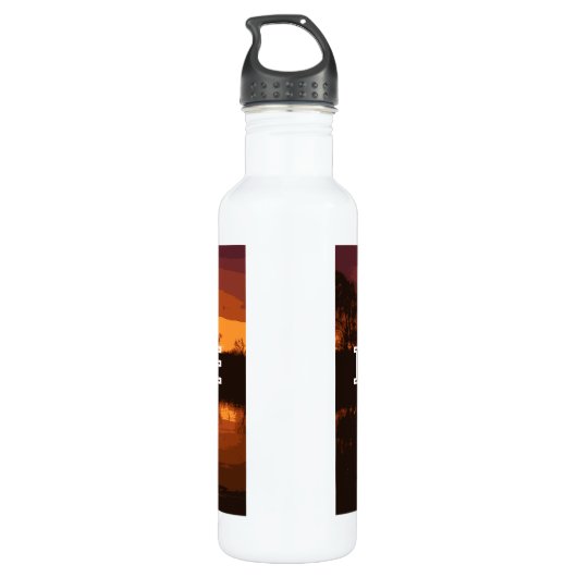 Aangepaste, aangepaste foto Waterflesje uploaden Waterfles (Achterkant)