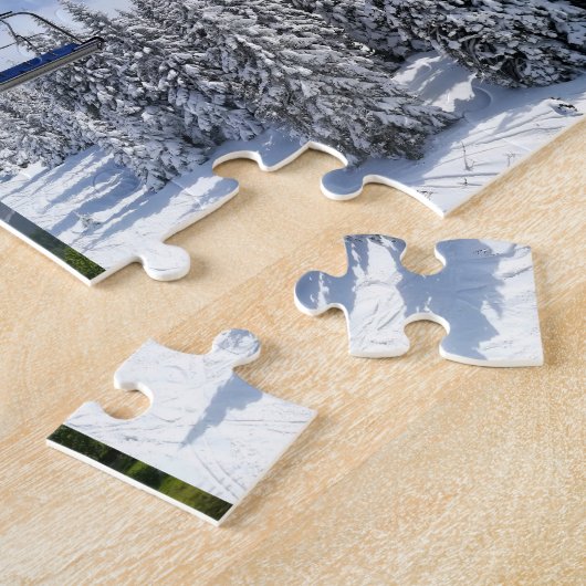 Aangepaste aangepaste fotocollage met vier foto's legpuzzel (Zijkant)