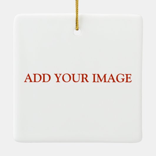 Aangepaste aangepaste fotoversiering met sneeuwvlo keramisch ornament (Achterkant)