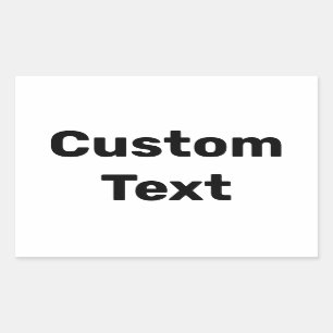 Aangepaste / aangepaste / Gepersonaliseerd namen Rechthoekige Sticker