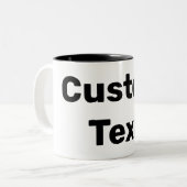 Aangepaste / aangepaste / Gepersonaliseerd namen Tweekleurige Koffiemok (Voorkant links)