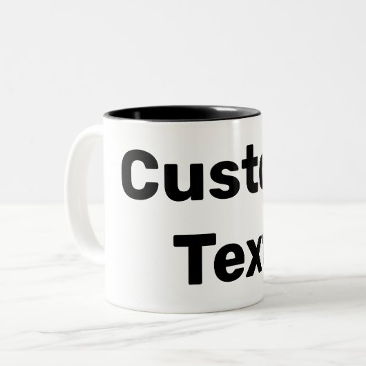 Aangepaste / aangepaste / Gepersonaliseerd namen Tweekleurige Koffiemok (Voorkant links)