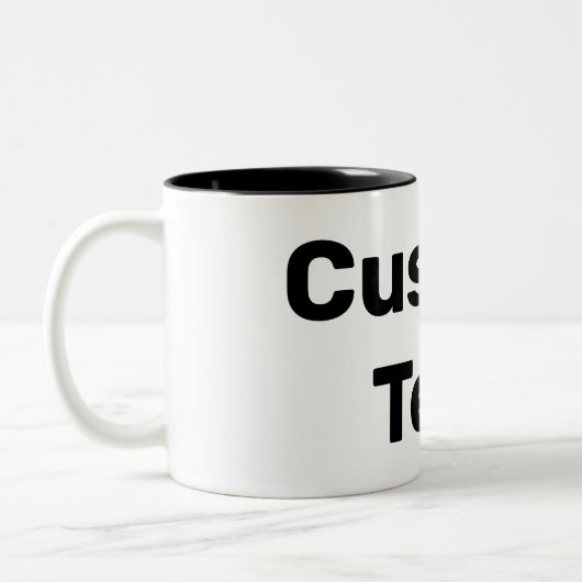 Aangepaste / aangepaste / Gepersonaliseerd namen Tweekleurige Koffiemok (Links)