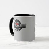 Aangepaste, aangepaste Grijze Morris Minor mok (Voorkant links)