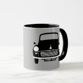 Aangepaste, aangepaste Grijze Morris Minor mok (Voorkant rechts)