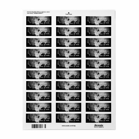 Aangepaste aangepaste halloween etiket (Full Sheet)