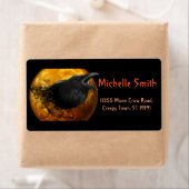 Aangepaste aangepaste halloween-rij met maan etiket (Insitu)