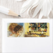 Aangepaste aangepaste halloween-rij met maan etiket (Insitu)