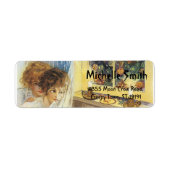 Aangepaste aangepaste halloween-rij met maan etiket (Voorkant)