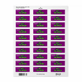 Aangepaste aangepaste halloween-rij met Moon Label (Full Sheet)