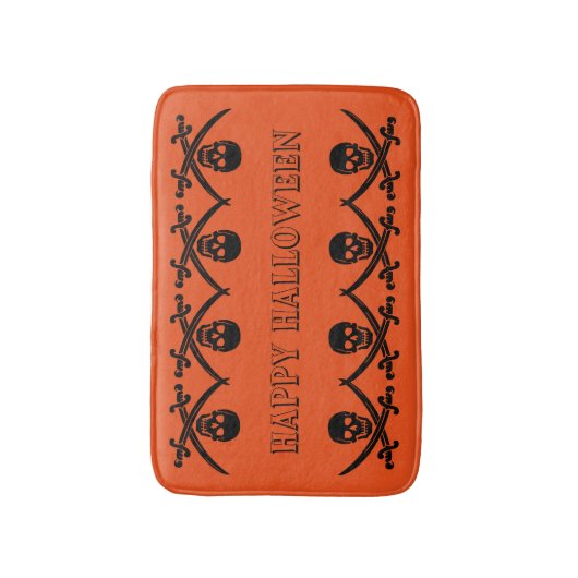 Aangepaste, aangepaste Halloween Skull Badmat (Voorkant Verticaal)