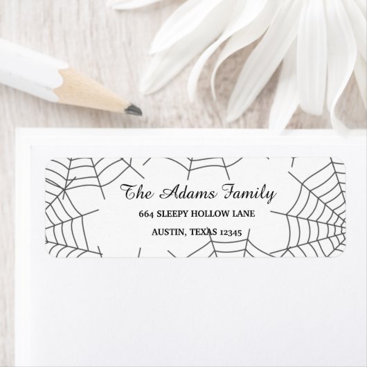 Aangepaste aangepaste halloween Spiderweb Etiket (Insitu)