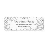 Aangepaste aangepaste halloween Spiderweb Etiket (Voorkant)