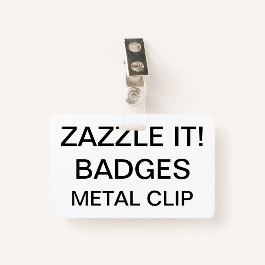 Aangepaste, aangepaste, intrekbare CLIP BADGE (Voorkant met clip)