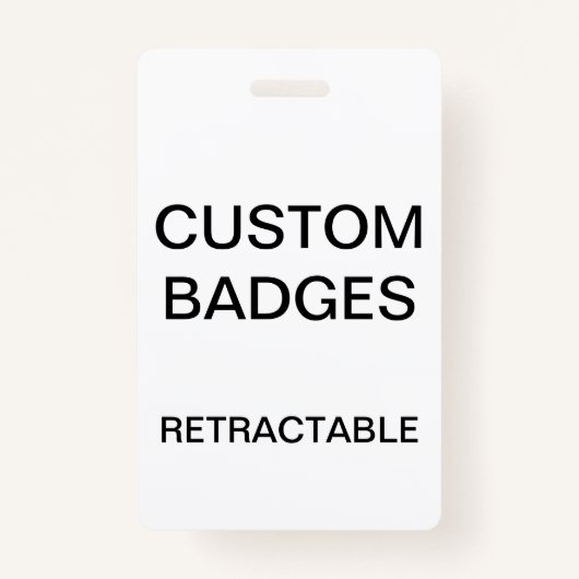 Aangepaste, aangepaste, intrekbare CLIP BADGE (Voorkant)