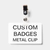 Aangepaste, aangepaste, intrekbare CLIP BADGE (Front with Clip)