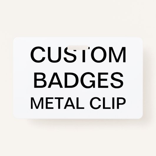 Aangepaste, aangepaste, intrekbare CLIP BADGE (Voorkant)