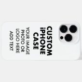 Aangepaste, aangepaste iPHONE 14 PRO MAX BARELY DA Case-Mate iPhone Case (Achterkant (horizontaal))