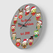 Aangepaste, aangepaste kerstboomklok met Silver Ow Grote Klok (Hoek)