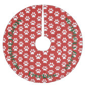 Aangepaste, aangepaste kerstboomrand afdrukken kerstboom rok (Voorkant)