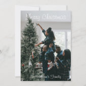 Aangepaste, aangepaste kerstfamilie foto (Voorkant)