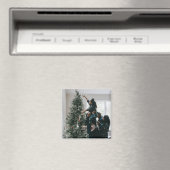 Aangepaste, aangepaste kerstfamilie foto magneet (Insitu (Vaatwasser))