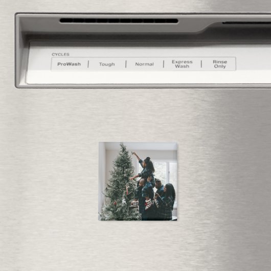 Aangepaste, aangepaste kerstfamilie foto magneet (Insitu (Vaatwasser))