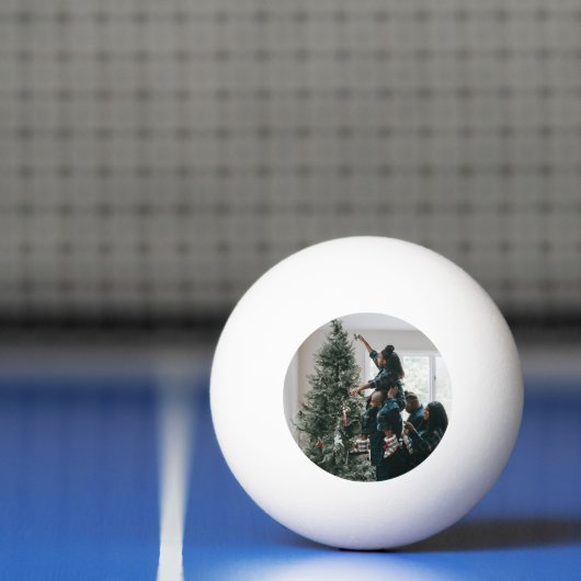 Aangepaste, aangepaste kerstfamilie foto pingpongbal (Net)