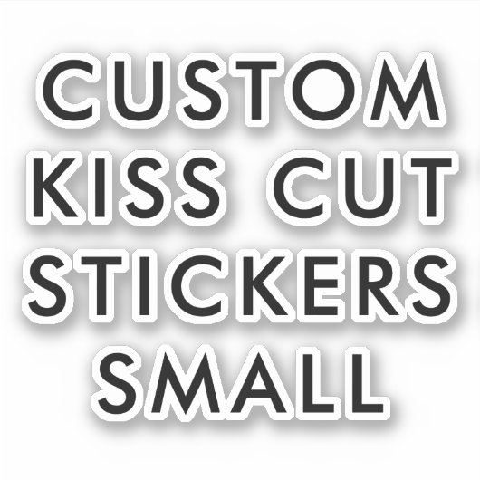 Aangepaste, aangepaste KISS CUT STICKERS 4-inch x4 (Voorkant)
