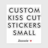 Aangepaste, aangepaste KISS CUT STICKERS 4-inch x4 (Vel)