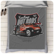 Aangepaste, aangepaste koteloze Red Hot Rod Coupe