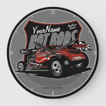 Aangepaste, aangepaste koteloze Red Hot Rod Coupe