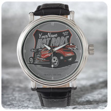 Aangepaste, aangepaste koteloze Red Hot Rod Coupe